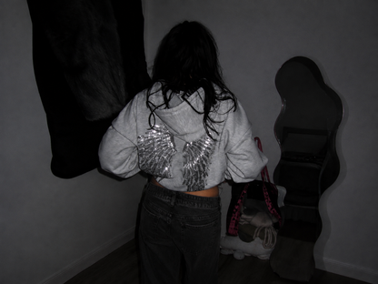 Sequin Angel Wings Hoodie