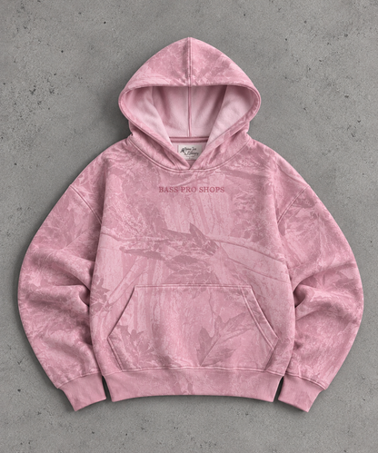 Pink Camo Pullover Hoodie