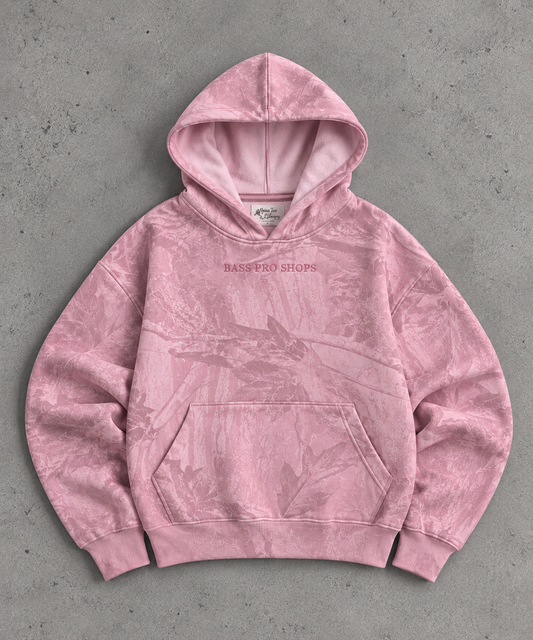 Pink Camo Pullover Hoodie
