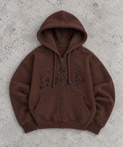 Gap Leopard Hoodie/zip-up