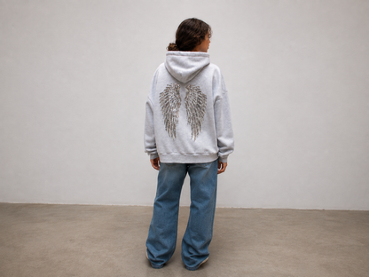 Sequin Angel Wings Hoodie